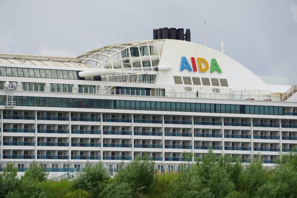 Die Kommandobrücke eines AIDA-Kreuzfahrtschiffes wird selten gezeigt