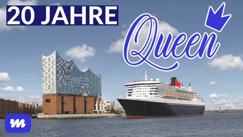 20 Jahre Queen Mary 2 in Hamburg: Auslaufen vor der Elbphilharmonie